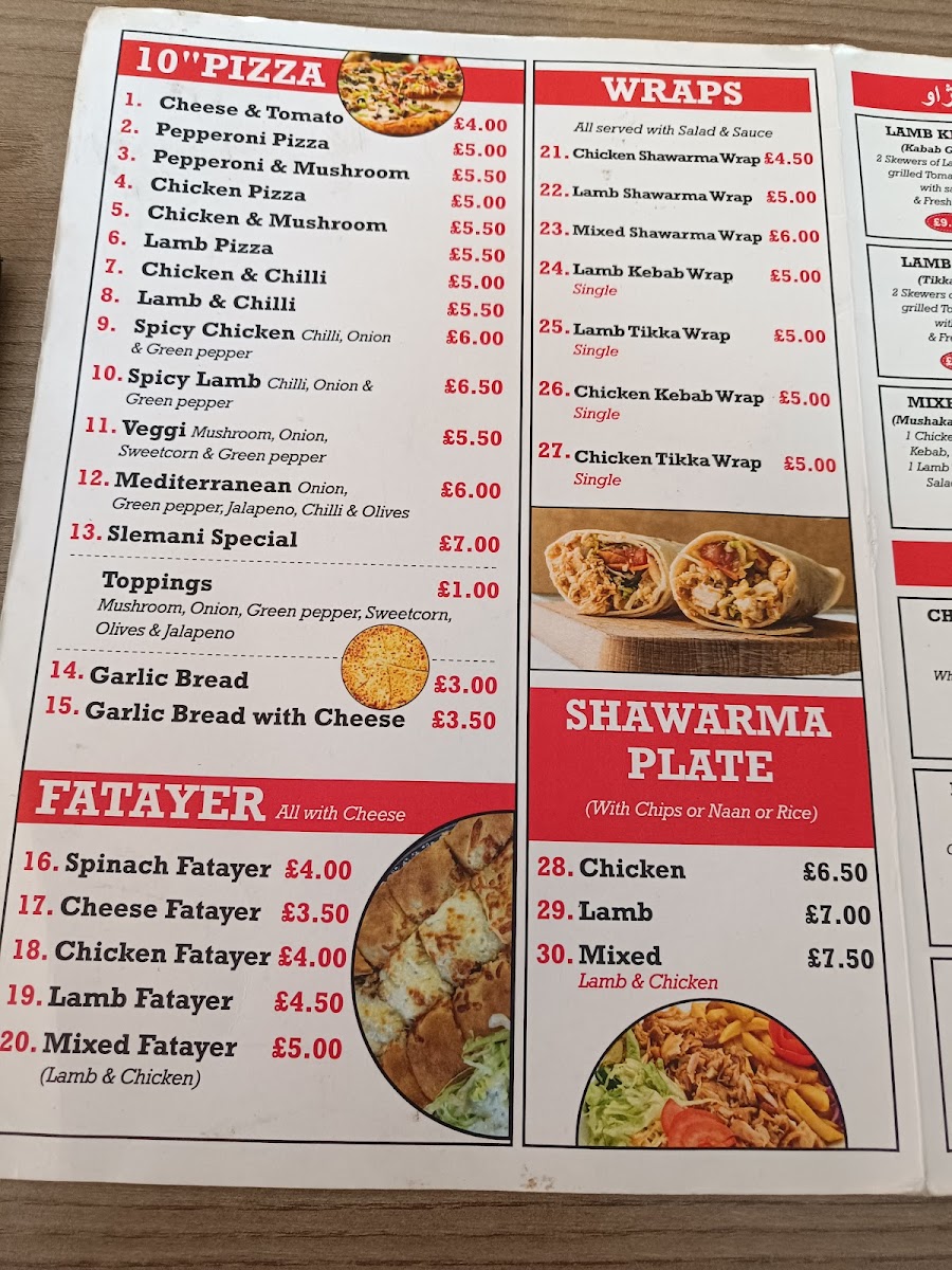 Slemani Restaurant Menu - Image 3